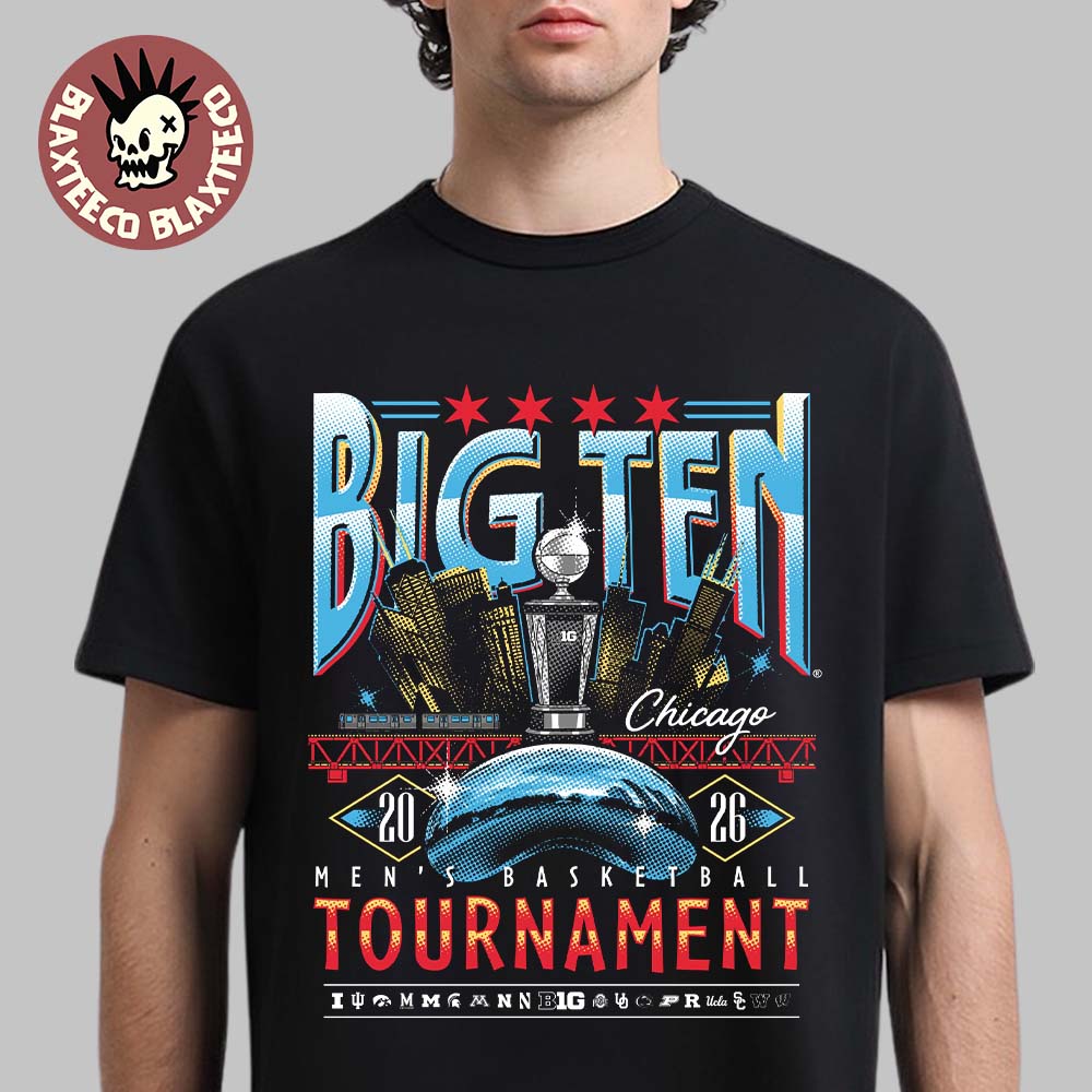 Big Ten Mens Basketball Tournament 2026 Chicago Merch at United Center T-Shirt Unisex T-shirt, Sweatshirt, Hoodie, Long Sleeve Tee - T-Shirt, Sweatshirt, Hoodie