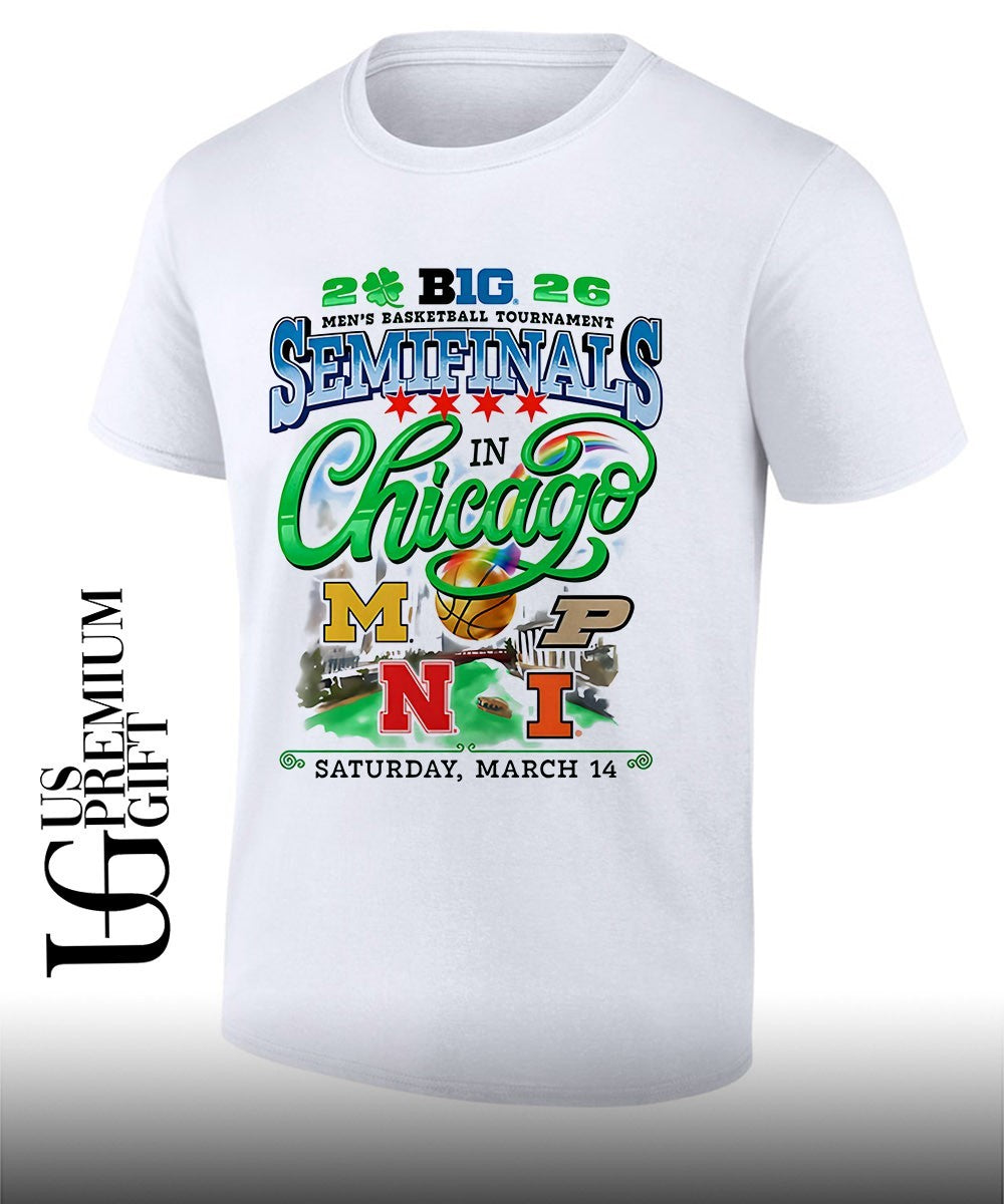 Big Ten Mens Basketball Tournament Semi-Final 2026 shirt Unisex T-shirt, Sweatshirt, Hoodie, Long Sleeve Tee - T-Shirt, Sweatshirt, Hoodie