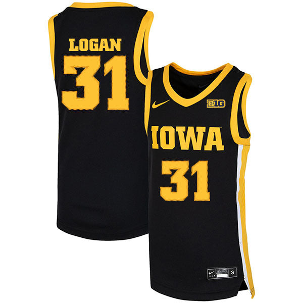 Bill Logan 31 Black College Football Jersey football jersey product view 1