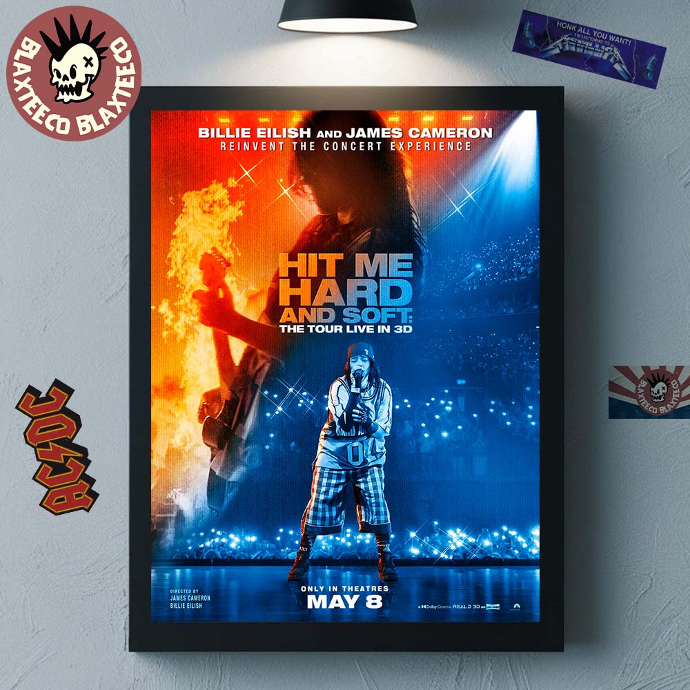 Billie Eilish Hit Me Hard And Soft The Tour Live In 3D In Theatres On May 8 2026 Home Decor Poster Canvas - T-Shirt, Sweatshirt, Hoodie