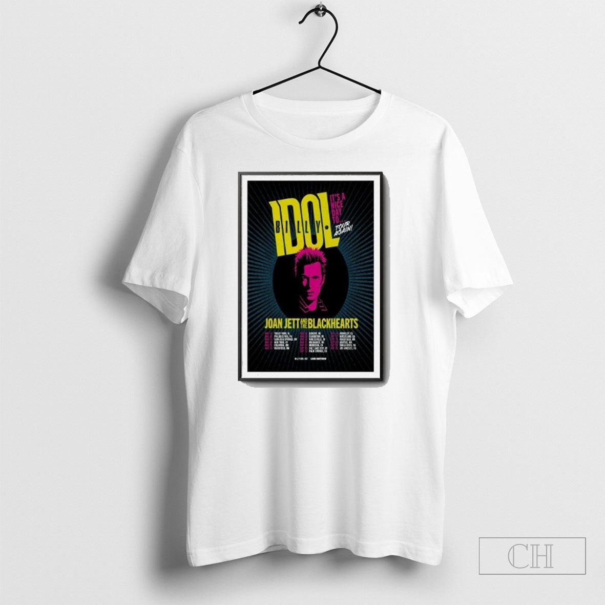 Billy Idol Red Rocks Amphitheatre Morrison Co Sep 03 2025 Poster Shirt Tee Unisex T-shirt, Sweatshirt, Hoodie, Long Sleeve Tee - T-Shirt, Sweatshirt, Hoodie