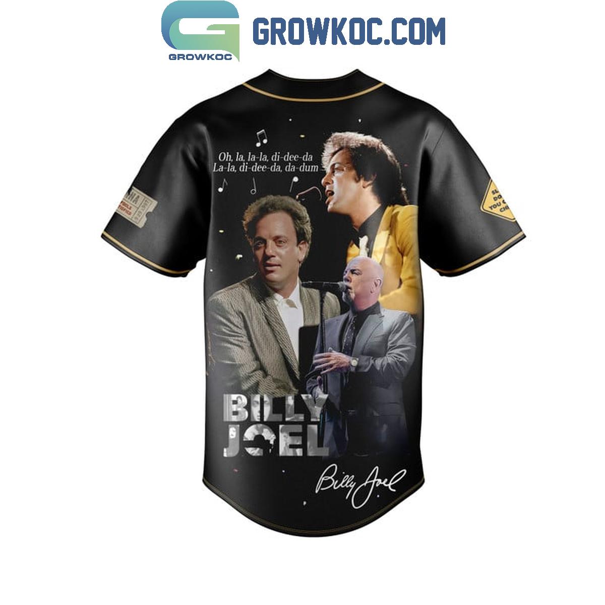 Billy Joel Piano Man La-la Di-Dee-Da Da-Dum Baseball Jersey baseball jersey product view 3