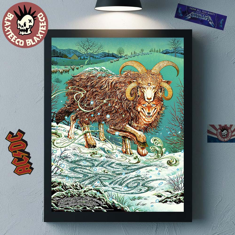 Billy Strings Asheville North Carolina 2026 All Date Poster At Exploreasheville.com Arena On February 10 11 13 14 2026 The Wolf With Goat Fur Art Poster Canvas - T-Shirt, Sweatshirt, Hoodie