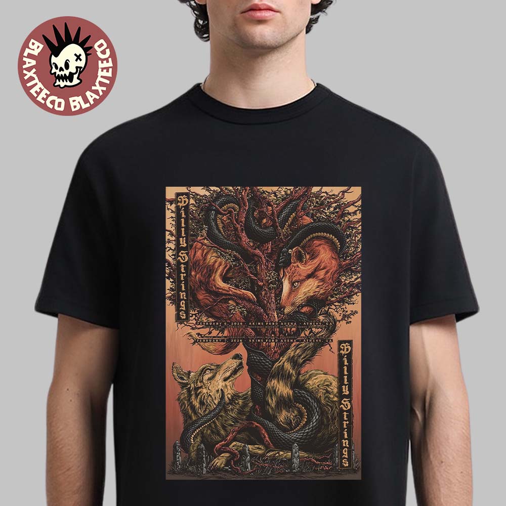 Billy Strings Athens Georgia 2026 Night 1 And 2 Combined Gig Poster At Akins Ford Arena On February 6 And 7 2026 Winter Tour T-Shirt - T-Shirt, Sweatshirt, Hoodie