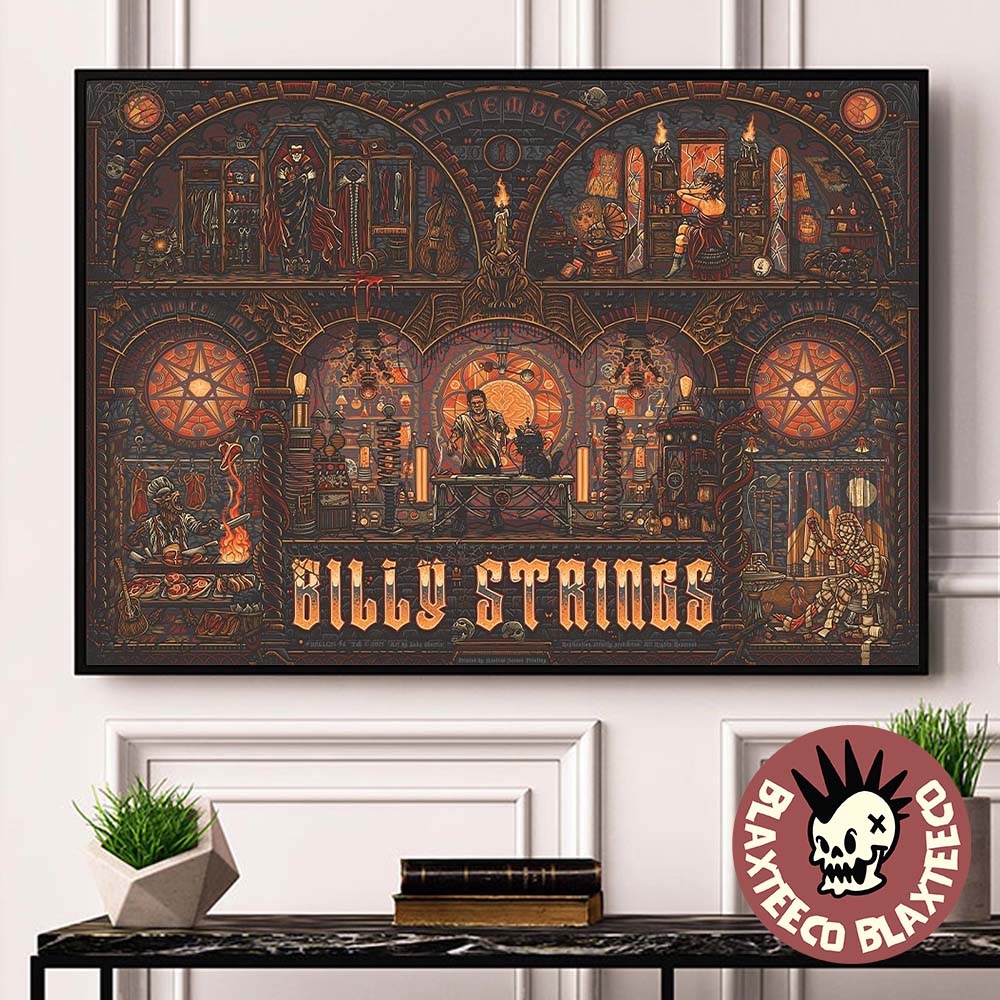 Billy Strings Baltimore Maryland 2025 Night 2 Venue Poster At CFG Bank Arena On November 1 2025 Home Decor Poster Canvas - T-Shirt, Sweatshirt, Hoodie