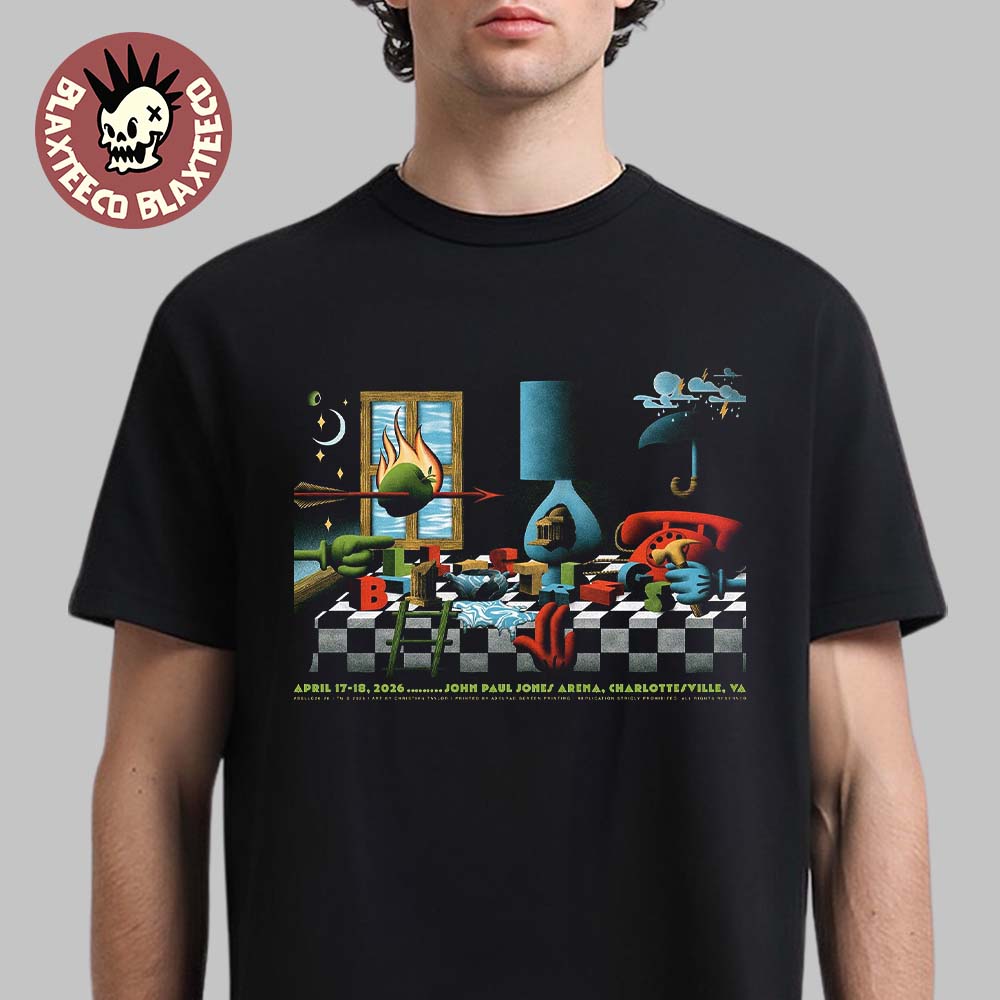 Billy Strings Charlottesville Virginia 2026 Dual Night Poster At John Paul Jones Arena On April 17 And 18 2026 T-Shirt - T-Shirt, Sweatshirt, Hoodie