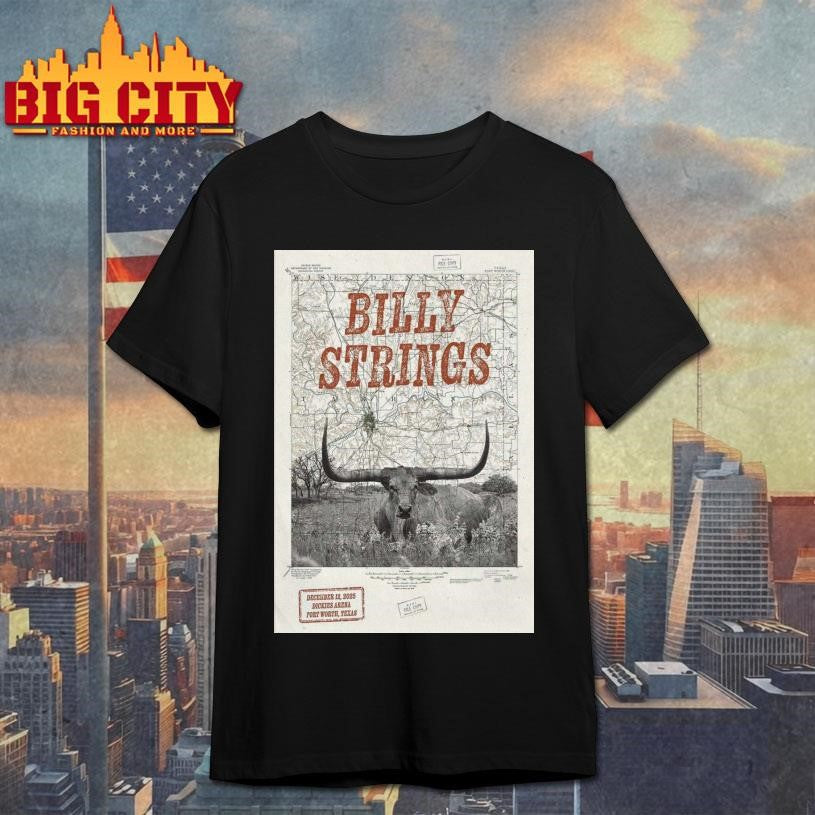Billy Strings Dec 13 2025 In Austin TX Poster Shirt Unisex T-shirt, Sweatshirt, Hoodie, Long Sleeve Tee - T-Shirt, Sweatshirt, Hoodie