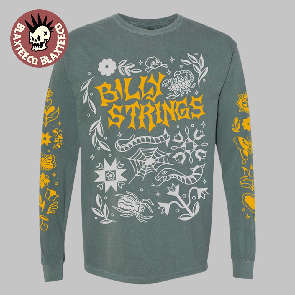 Billy Strings Fall 2025 Tour North American Merch Flash Long Sleeve Tee Unisex T-shirt, Sweatshirt, Hoodie, Long Sleeve Tee - T-Shirt, Sweatshirt, Hoodie