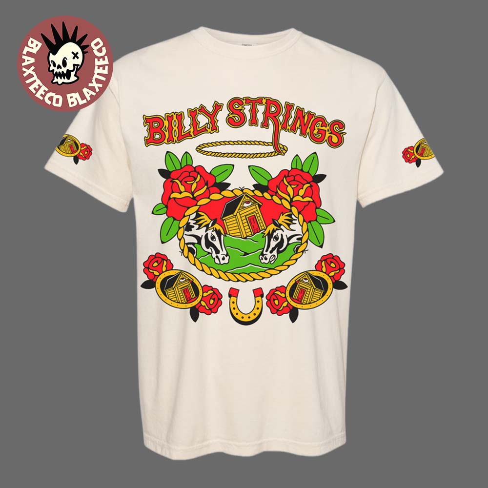 Billy Strings Fall 2025 Tour North American Merch Horses And Houses T-Shirt Unisex T-shirt, Sweatshirt, Hoodie, Long Sleeve Tee - T-Shirt, Sweatshirt, Hoodie