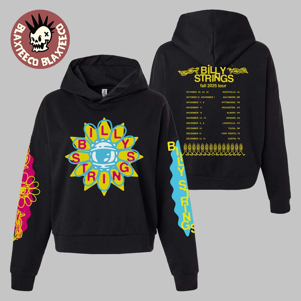 Billy Strings Fall 2025 Tour North American Merch Seeing Flower With Dates Hoodie Unisex T-shirt, Sweatshirt, Hoodie, Long Sleeve Tee - T-Shirt, Sweatshirt, Hoodie