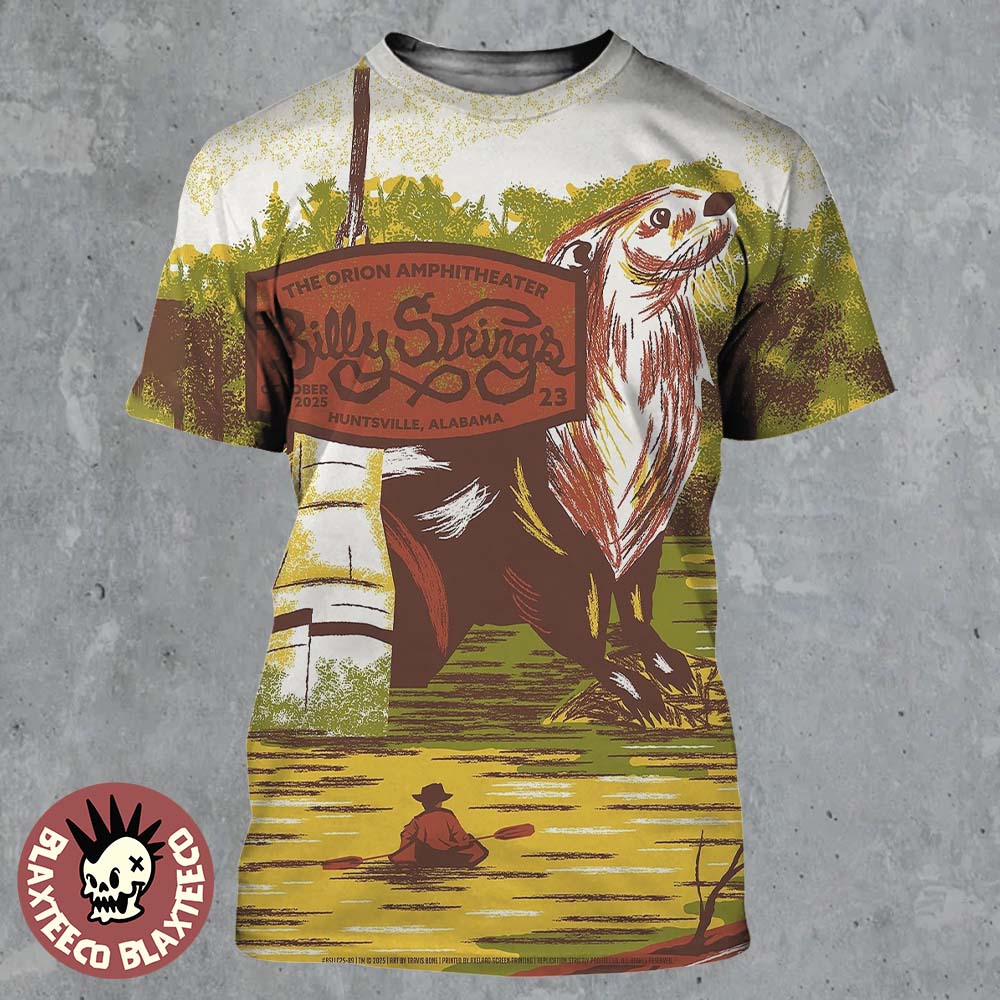 Billy Strings Huntsville Alabama 2025 Night 1 Gig Poster At The Orion Amphitheater On October 23 2025 All Over Print Shirt - T-Shirt, Sweatshirt, Hoodie