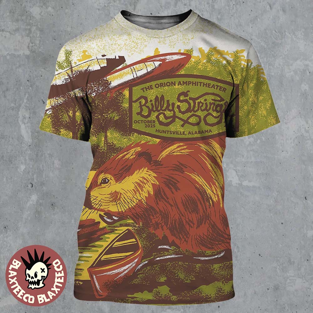 Billy Strings Huntsville Alabama 2025 Night 3 Gig Poster At The Orion Amphitheater On October 25 2025 All Over Print Shirt - T-Shirt, Sweatshirt, Hoodie