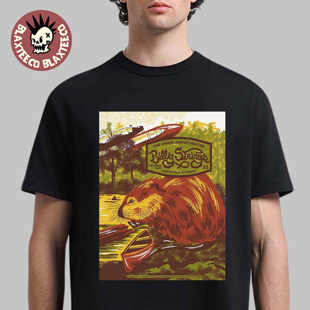 Billy Strings Huntsville Alabama 2025 Night 3 Gig Poster At The Orion Amphitheater On October 25 2025 T-Shirt - T-Shirt, Sweatshirt, Hoodie