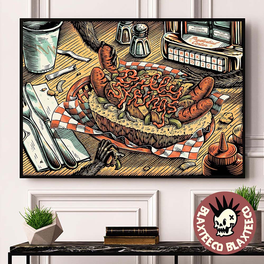 Billy Strings Newark New Jersey 2025 Event Poster At Prudential Center On November 14-15 2025 Home Decor Poster Canvas - T-Shirt, Sweatshirt, Hoodie