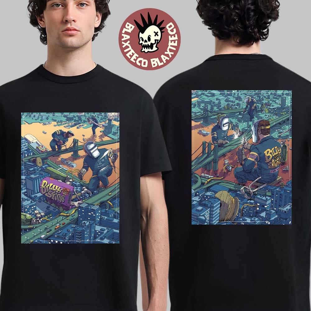 Billy Strings Newark New Jersey 2025 Night 1 And 2 Venue Combined Poster At Prudential Center On November 14 And 15 2025 Repairer Art Two Sided T-Shirt - T-Shirt, Sweatshirt, Hoodie