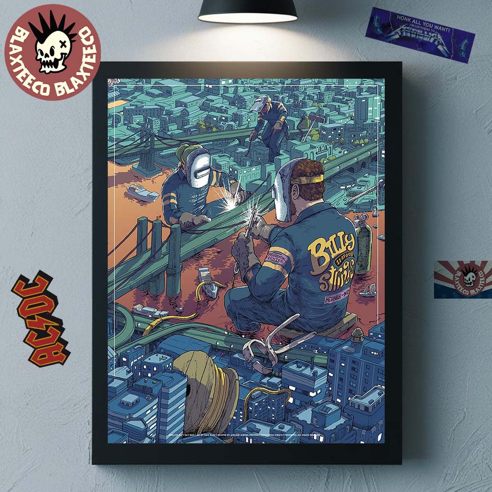 Billy Strings Newark New Jersey 2025 Night 2 Venue Poster At Prudential Center On November 15 2025 Repairer Art Home Decor Poster Canvas - T-Shirt, Sweatshirt, Hoodie