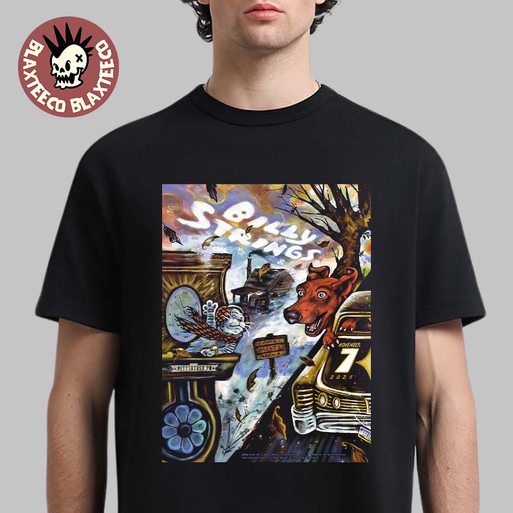 Billy Strings Pittsburgh Pennsylvania 2025 Night 1 Event Poster At PPG Paints Arena On November 7 2025 T-Shirt - T-Shirt, Sweatshirt, Hoodie