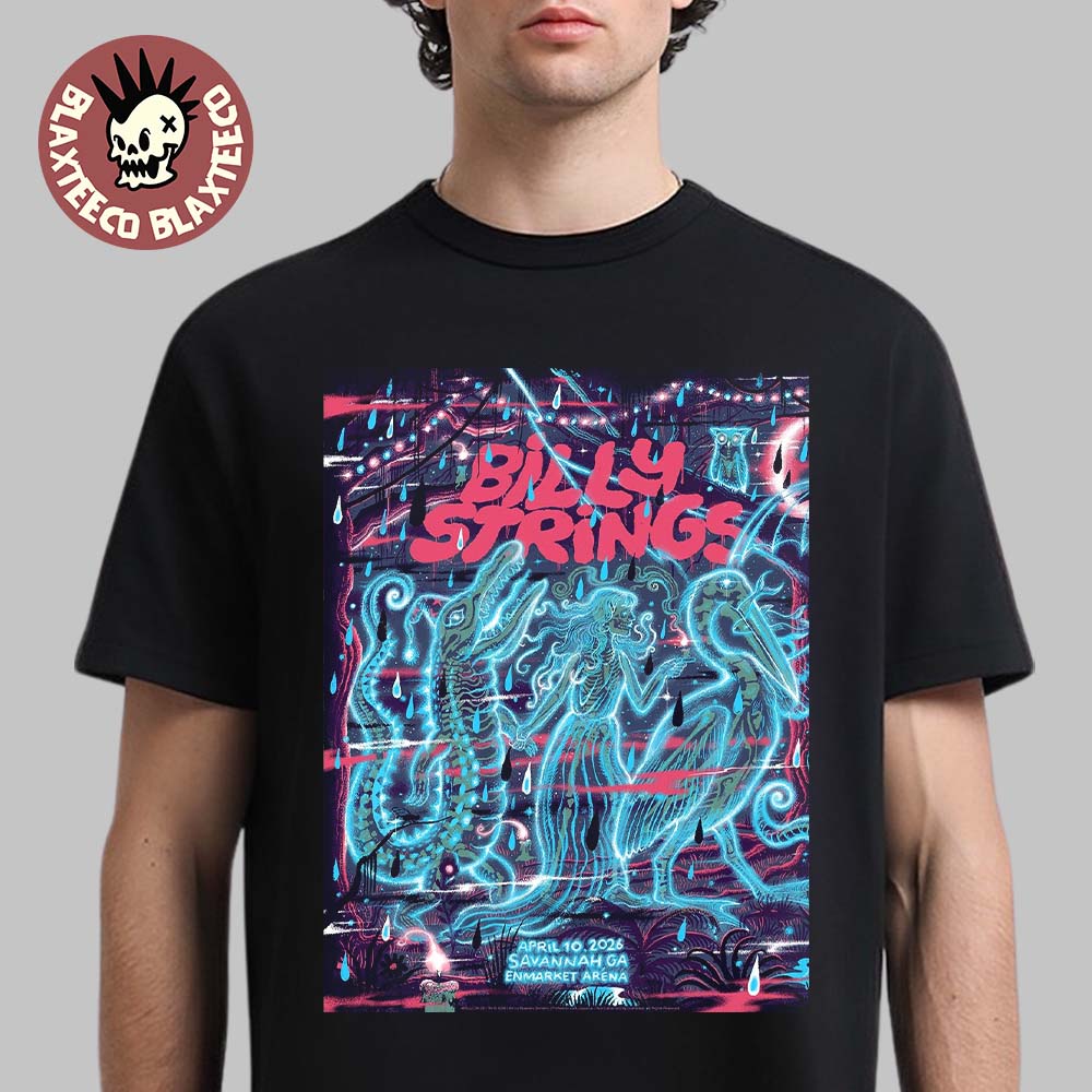 Billy Strings Savannah Georgia 2026 Night 1 Venue Poster At Enmarket Arena On April 10 2026 T-Shirt - T-Shirt, Sweatshirt, Hoodie