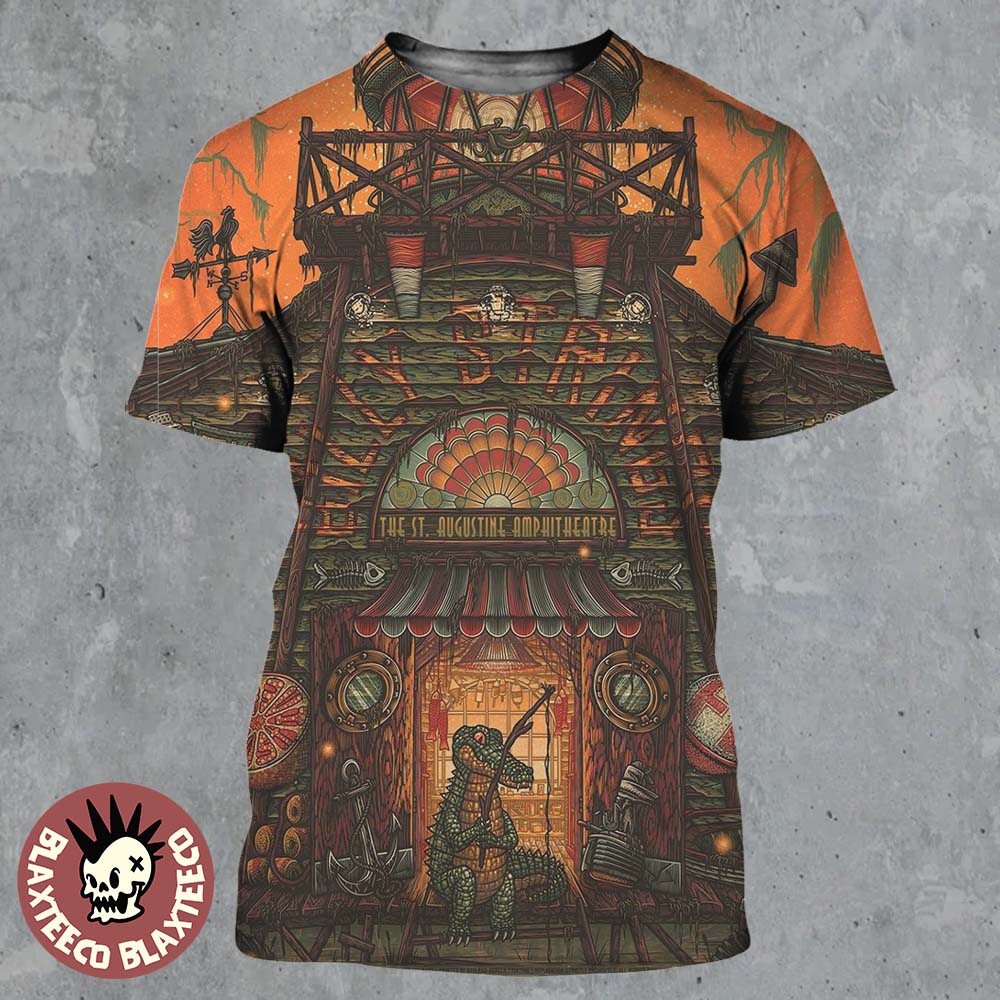 Billy Strings St. Augustine Florida 2026 Night 2 Gig Poster At The St. Augustine Amphitheatre On April 3 2026 All Over Print Shirt - T-Shirt, Sweatshirt, Hoodie