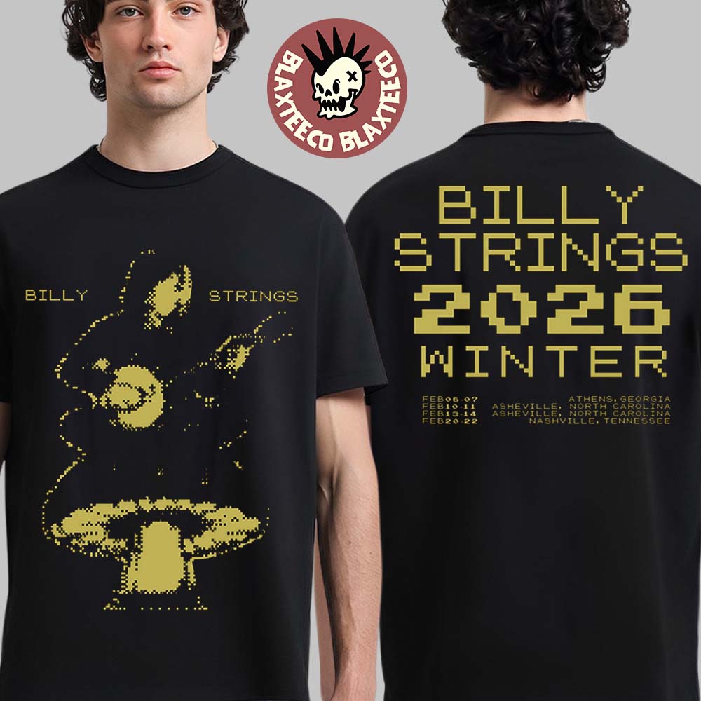 Billy Strings Winter 2026 Tour Merch Billy Banjo T-Shirt Unisex T-shirt, Sweatshirt, Hoodie, Long Sleeve Tee - T-Shirt, Sweatshirt, Hoodie