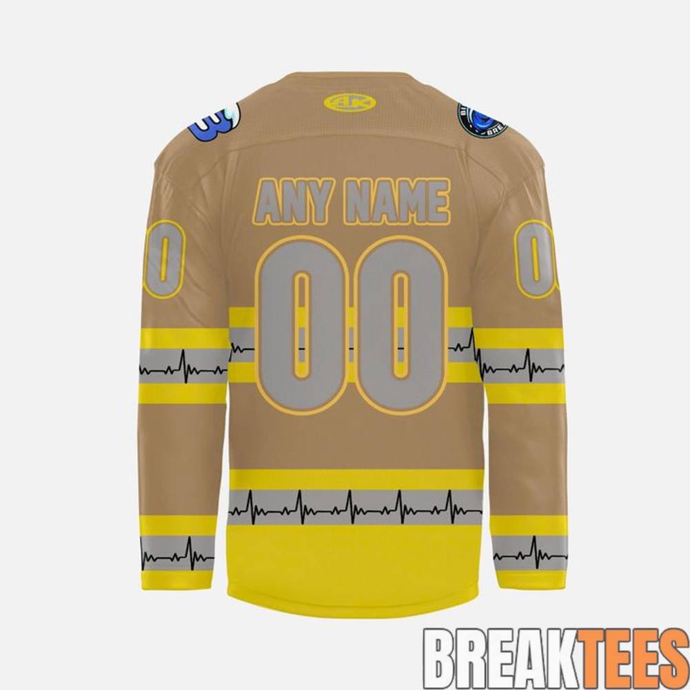 Biloxi Breakers 2026 First Responders Night Hockey Jersey hockey jersey product view 3