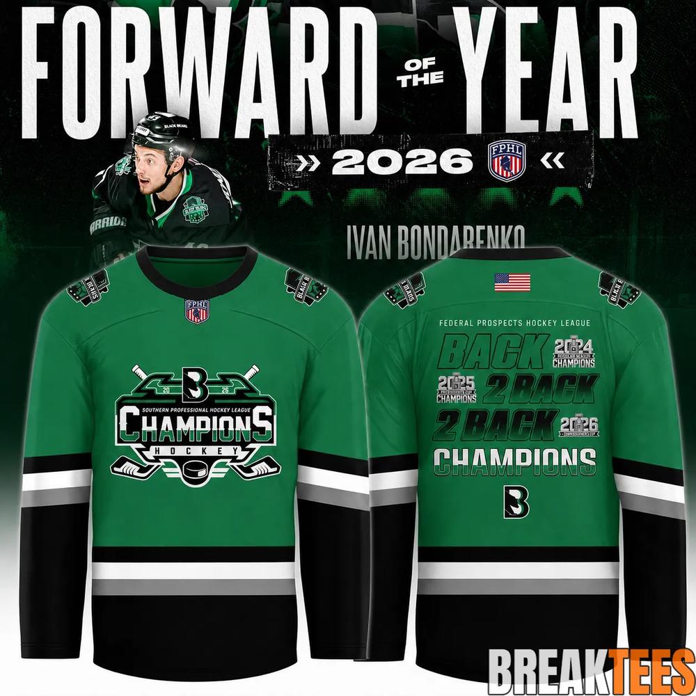 Binghamton Black Bears 2026 FPHL Champions Three-Peat Design Hockey Jersey Unisex T-shirt, Sweatshirt, Hoodie, Long Sleeve Tee - T-Shirt, Sweatshirt, Hoodie