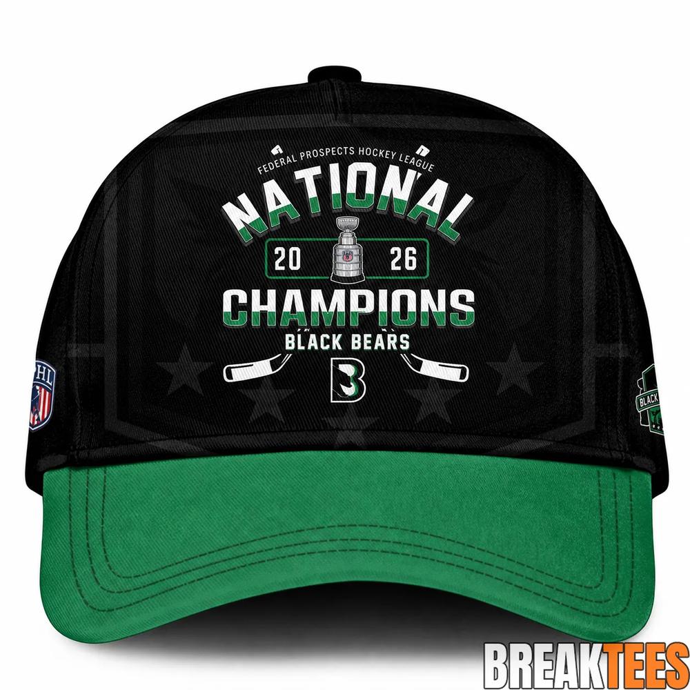 Binghamton Black Bears 2026 FPHL Champions Three-Peat Limited Edition Cap Unisex T-shirt, Sweatshirt, Hoodie, Long Sleeve Tee - T-Shirt, Sweatshirt, Hoodie
