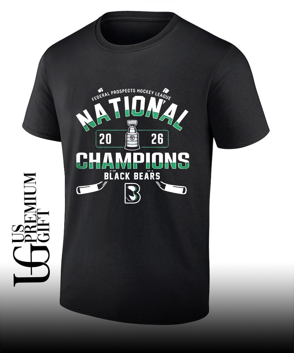 Binghamton Black Bears Champions Federal Prospects Hockey League 2026 shirt Unisex T-shirt, Sweatshirt, Hoodie, Long Sleeve Tee - T-Shirt, Sweatshirt, Hoodie