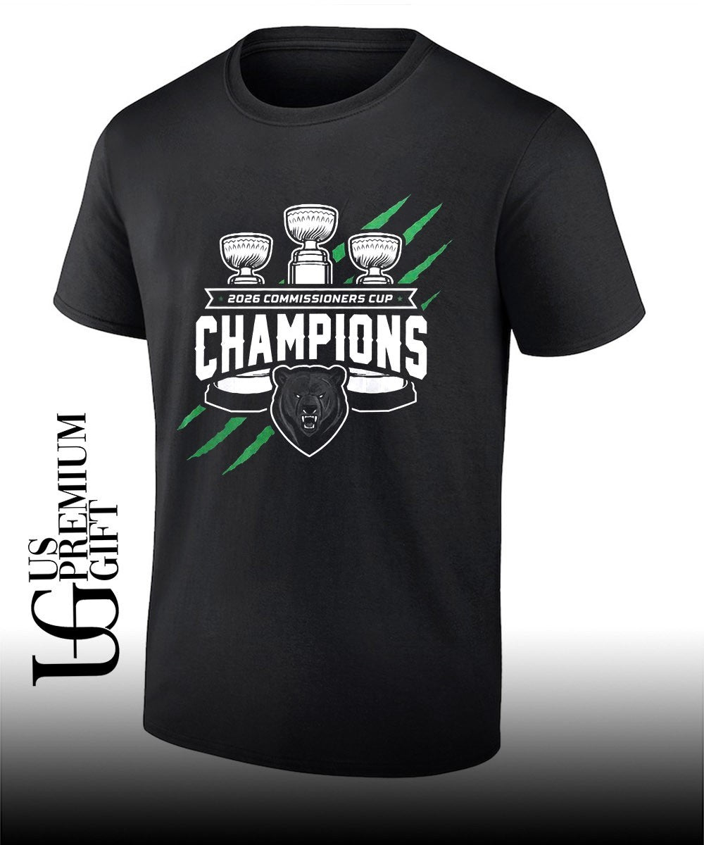 Binghamton Black Bears Commissionners Cup 2026 Champions Locker Room shirt Unisex T-shirt, Sweatshirt, Hoodie, Long Sleeve Tee - T-Shirt, Sweatshirt, Hoodie