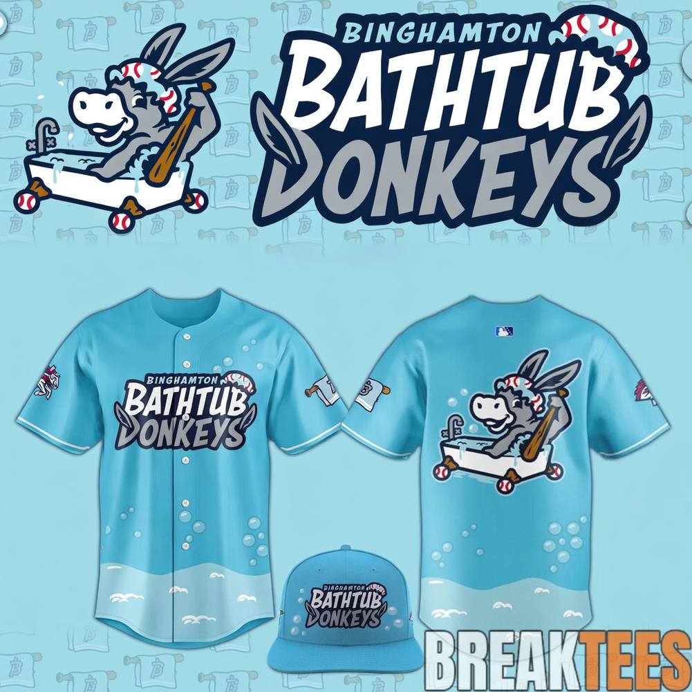 Binghamton Rumble Ponies Bathtub Donkeys Special Jersey sports jersey product view 1