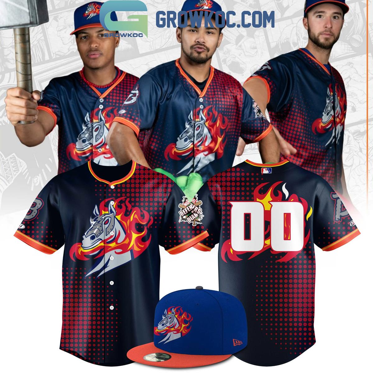 Binghamton Rumble Ponies Maval Auction Baseball Jersey baseball jersey product view 1