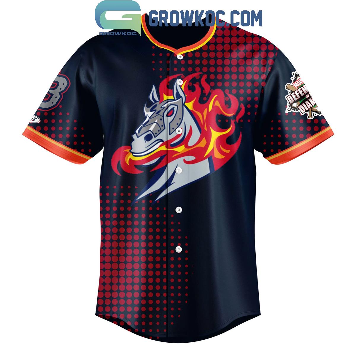 Binghamton Rumble Ponies Maval Auction Baseball Jersey baseball jersey product view 2