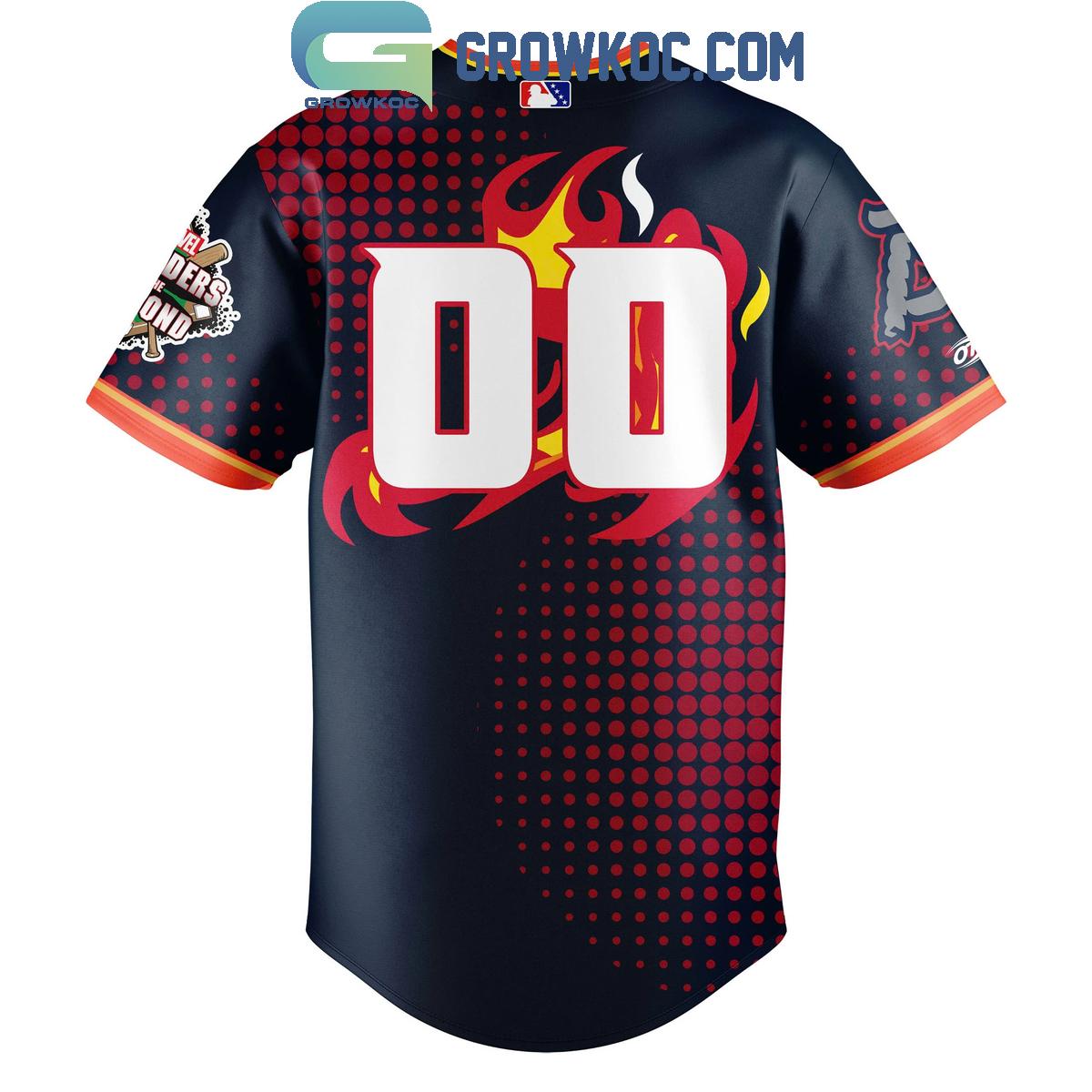 Binghamton Rumble Ponies Maval Auction Baseball Jersey baseball jersey product view 3