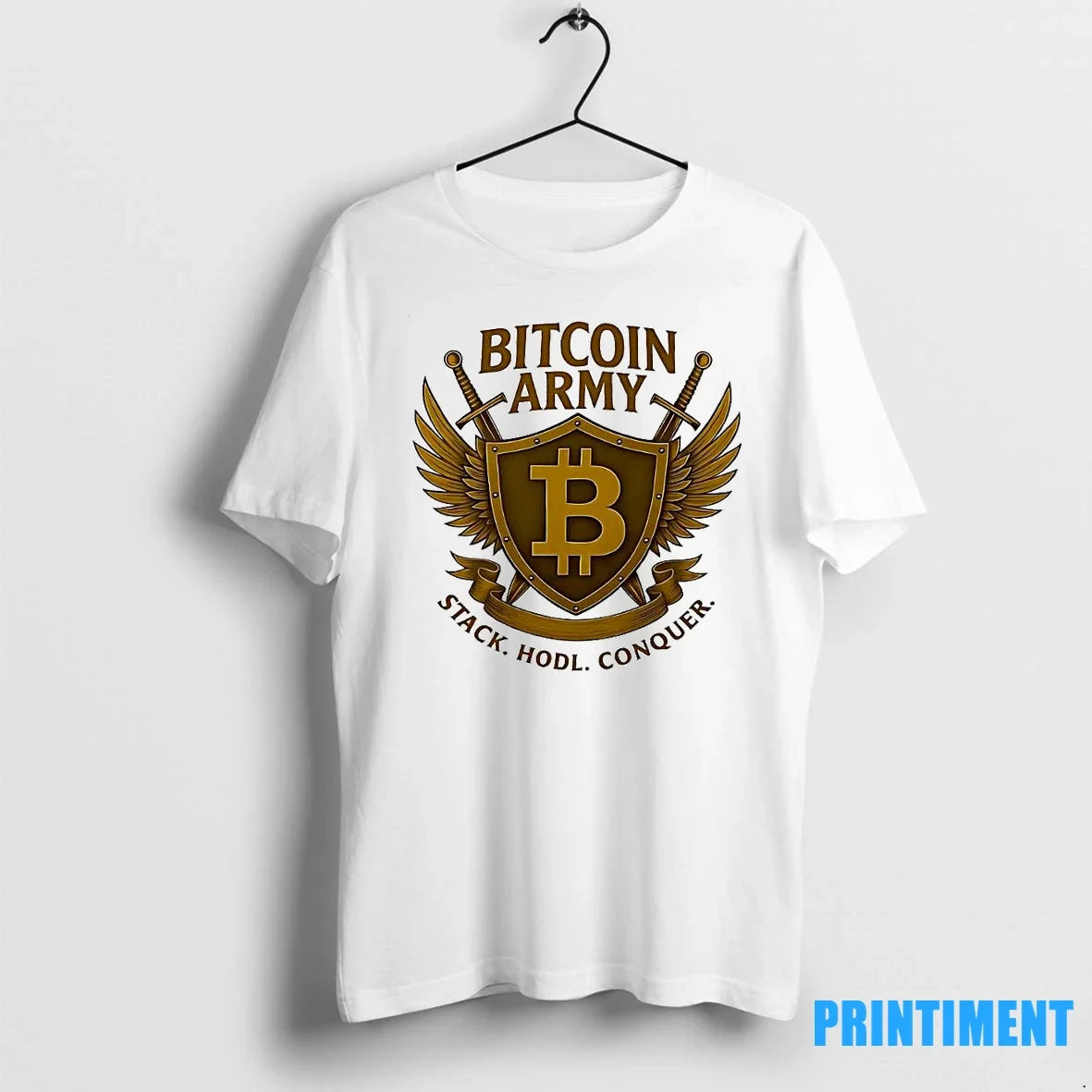 Bitcoin Army Stack Hodl Conquer Sweater - Adult & Kids T-Shirts, Sweatshirts & Hoodies apparel design preview 1