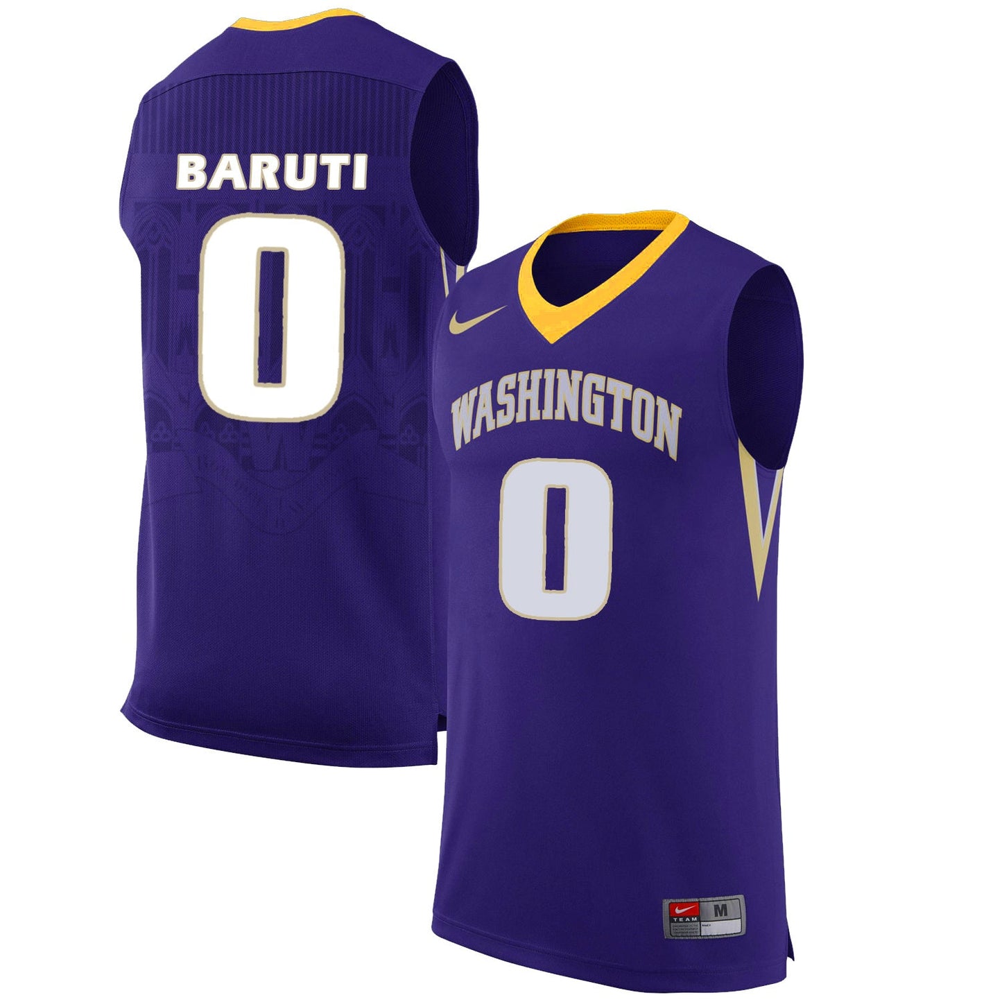 Bitumba Baruti 0 Purple College Football Jersey football jersey product view 1
