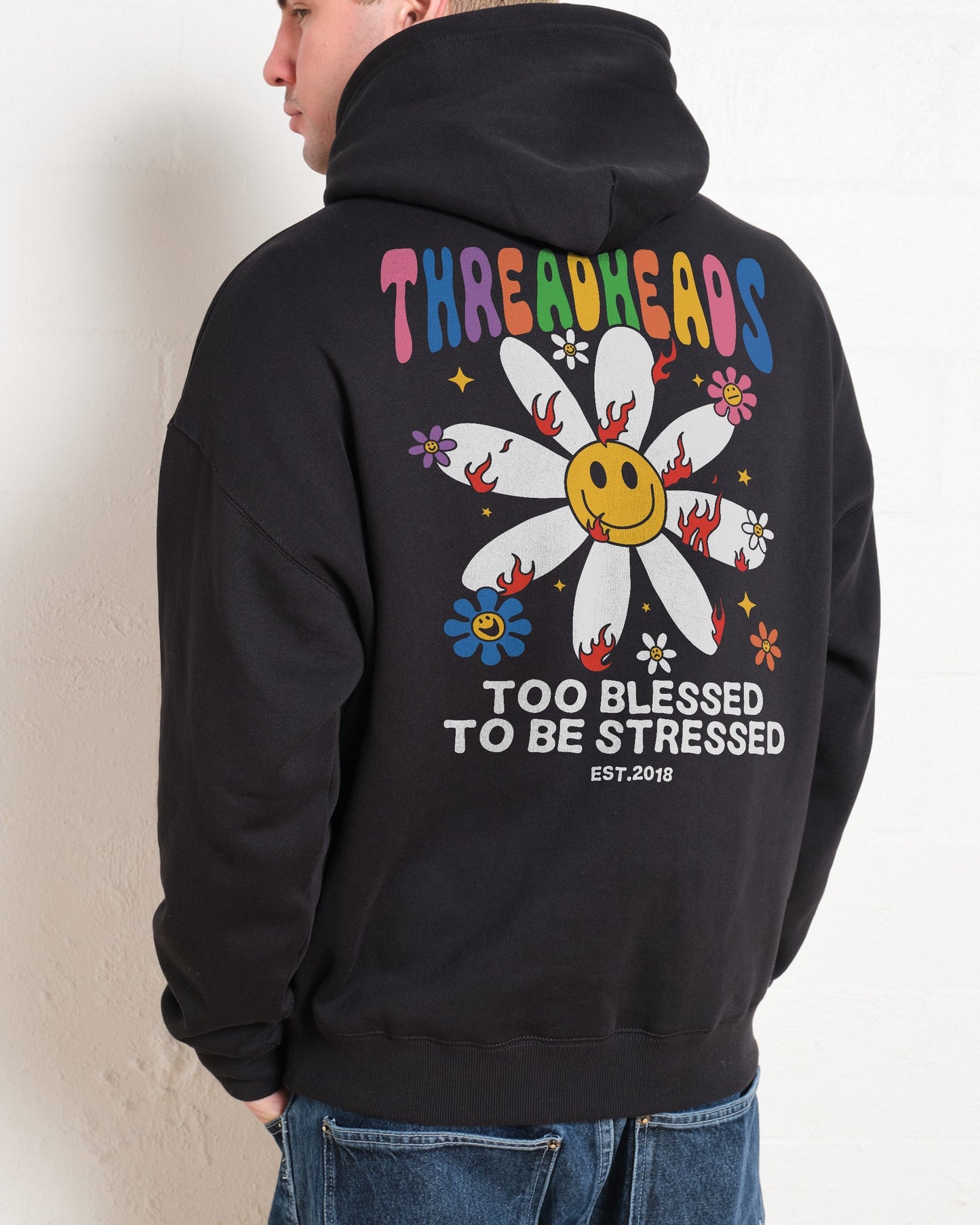 Too Blessed to be Stressed Hoodie Unisex T-shirt, Sweatshirt, Hoodie, Long Sleeve Tee - T-Shirt, Sweatshirt, Hoodie