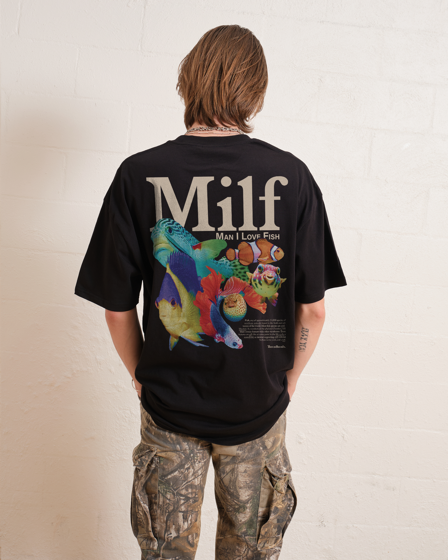 Man I Love Fish Front and Back T-Shirt Unisex T-shirt, Sweatshirt, Hoodie, Long Sleeve Tee - T-Shirt, Sweatshirt, Hoodie