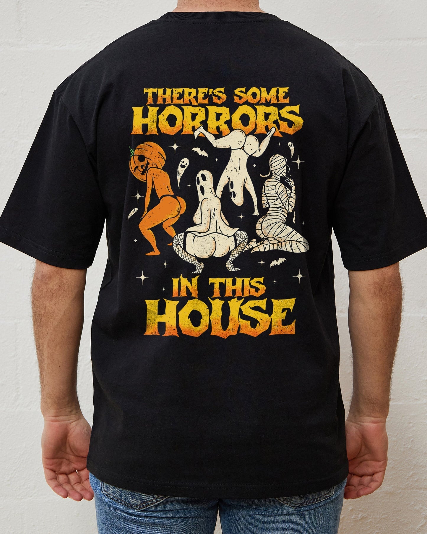 There's Some Horrors In This House Front and Back T-Shirt Unisex T-shirt, Sweatshirt, Hoodie, Long Sleeve Tee - T-Shirt, Sweatshirt, Hoodie