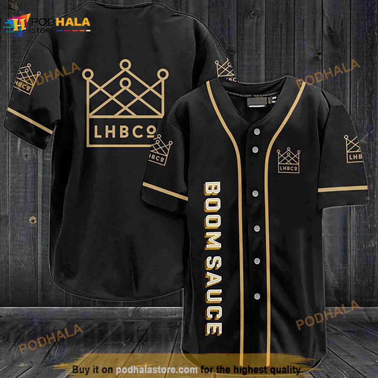 Black Boomsauce Beer 3D Baseball Jersey baseball jersey product view 1
