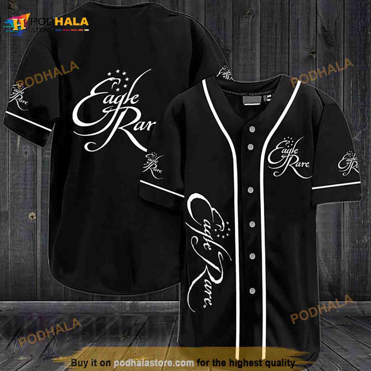 Black Eagle Rare Whiskey 3D Baseball Jersey baseball jersey product view 1
