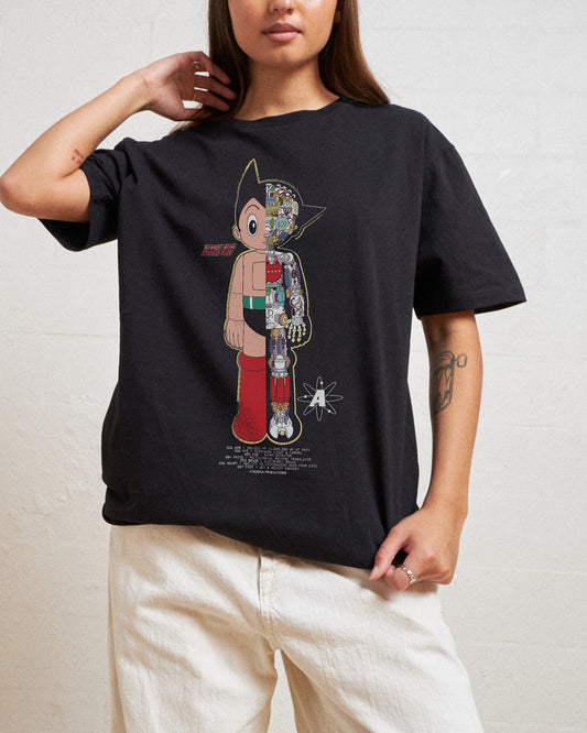 Astro Boy Half Robot T-Shirt Unisex T-shirt, Sweatshirt, Hoodie, Long Sleeve Tee - T-Shirt, Sweatshirt, Hoodie