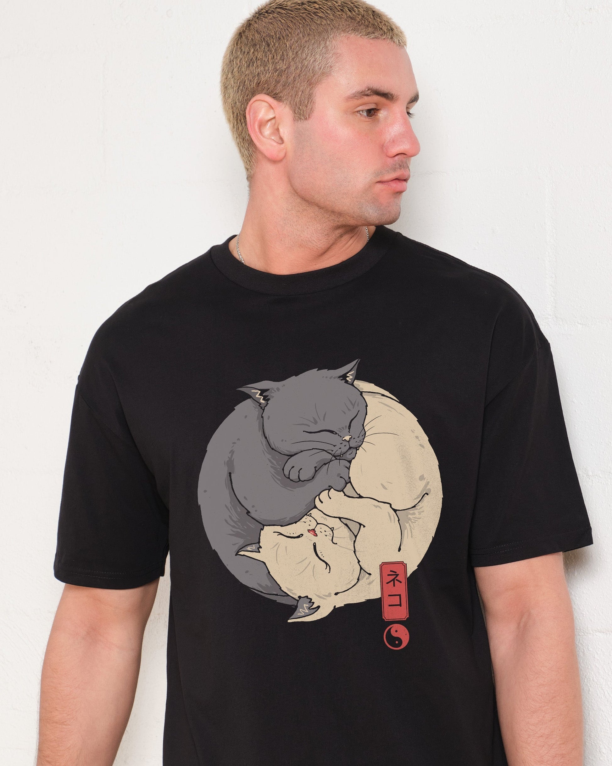 Yin Yang Cats T-Shirt Unisex T-shirt, Sweatshirt, Hoodie, Long Sleeve Tee - T-Shirt, Sweatshirt, Hoodie