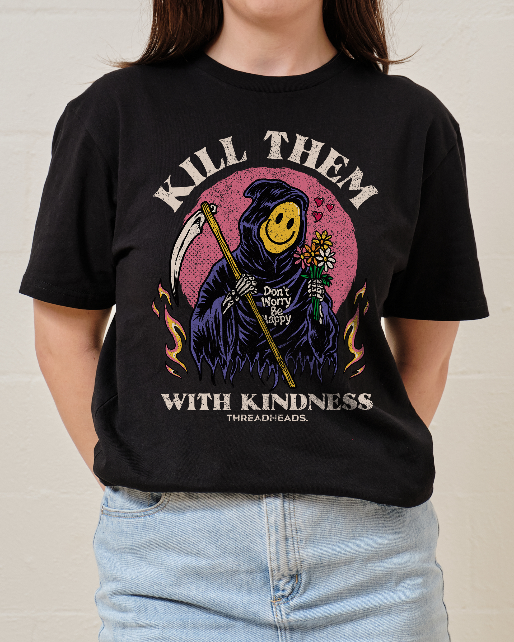 Kill Them With Kindness T-Shirt Unisex T-shirt, Sweatshirt, Hoodie, Long Sleeve Tee - T-Shirt, Sweatshirt, Hoodie