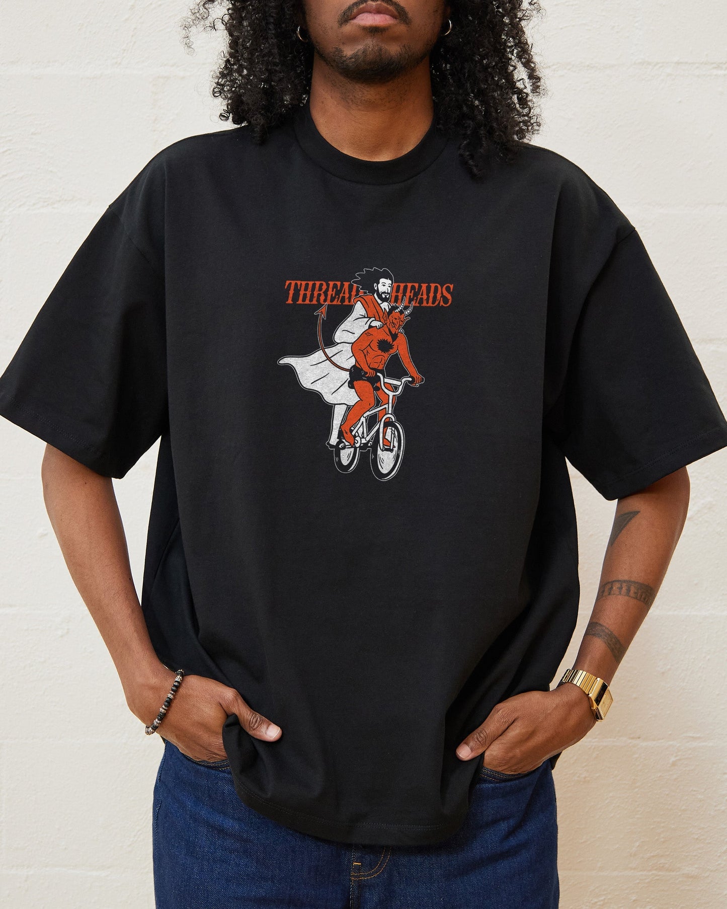 Good Vs Evil Oversized Tee Unisex T-shirt, Sweatshirt, Hoodie, Long Sleeve Tee - T-Shirt, Sweatshirt, Hoodie