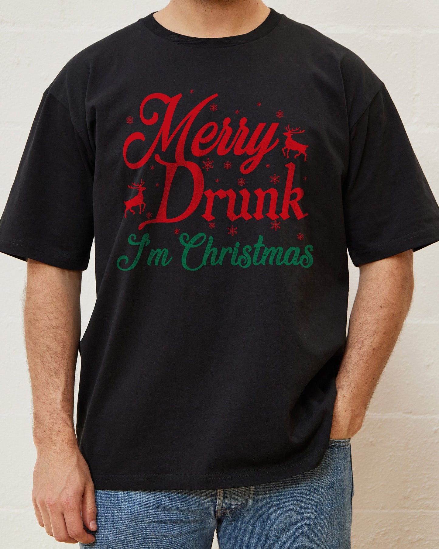 Merry Drunk I am Christmas T-Shirt Unisex T-shirt, Sweatshirt, Hoodie, Long Sleeve Tee - T-Shirt, Sweatshirt, Hoodie