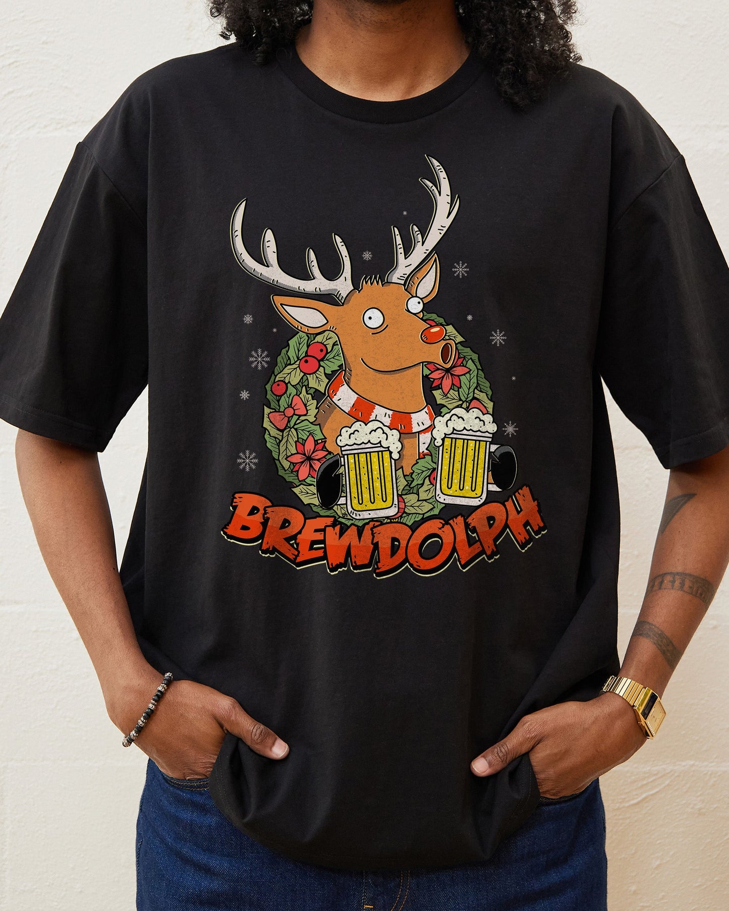 Brewdolph T-Shirt Unisex T-shirt, Sweatshirt, Hoodie, Long Sleeve Tee - T-Shirt, Sweatshirt, Hoodie