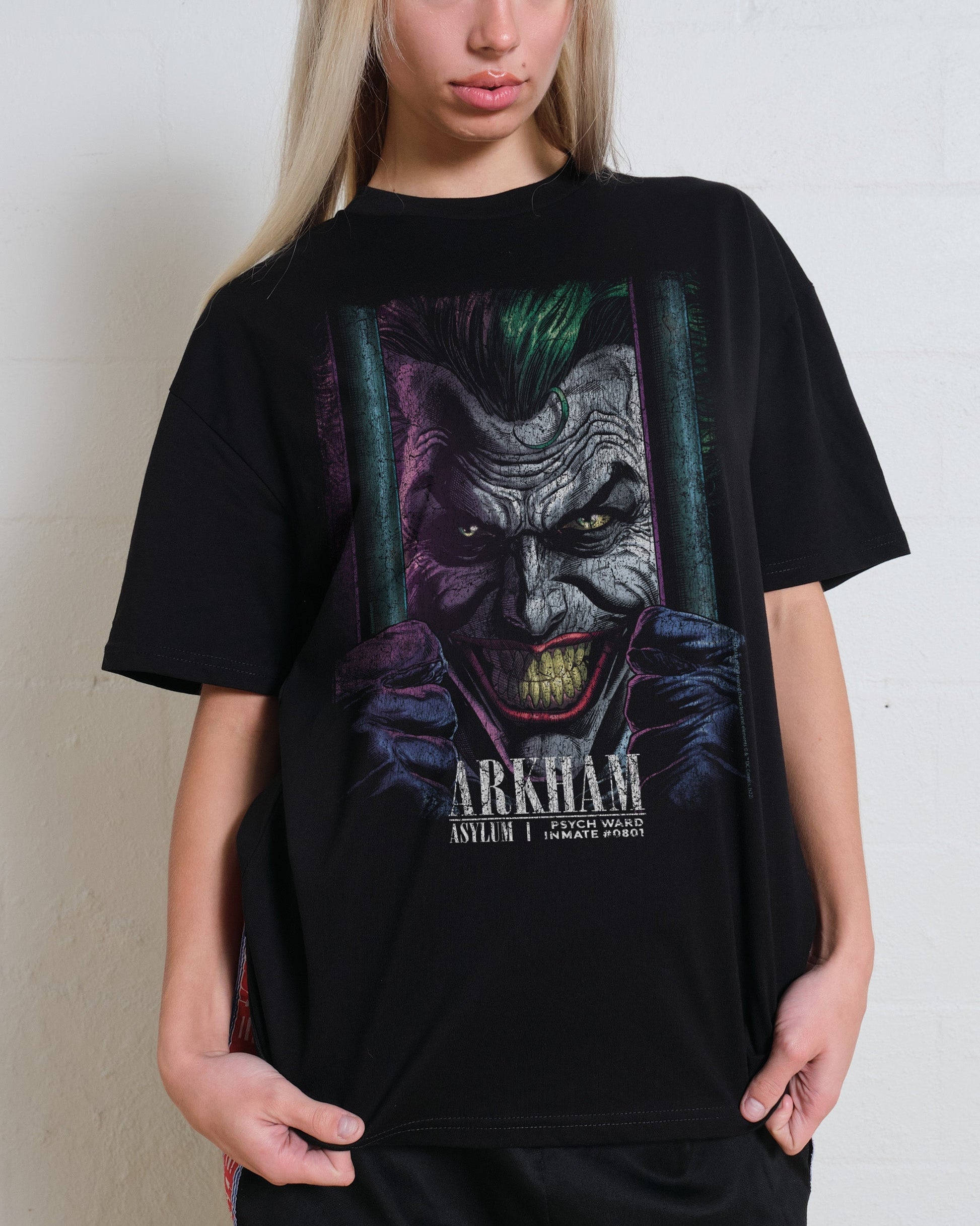 The Joker Arkham T-Shirt Unisex T-shirt, Sweatshirt, Hoodie, Long Sleeve Tee - T-Shirt, Sweatshirt, Hoodie
