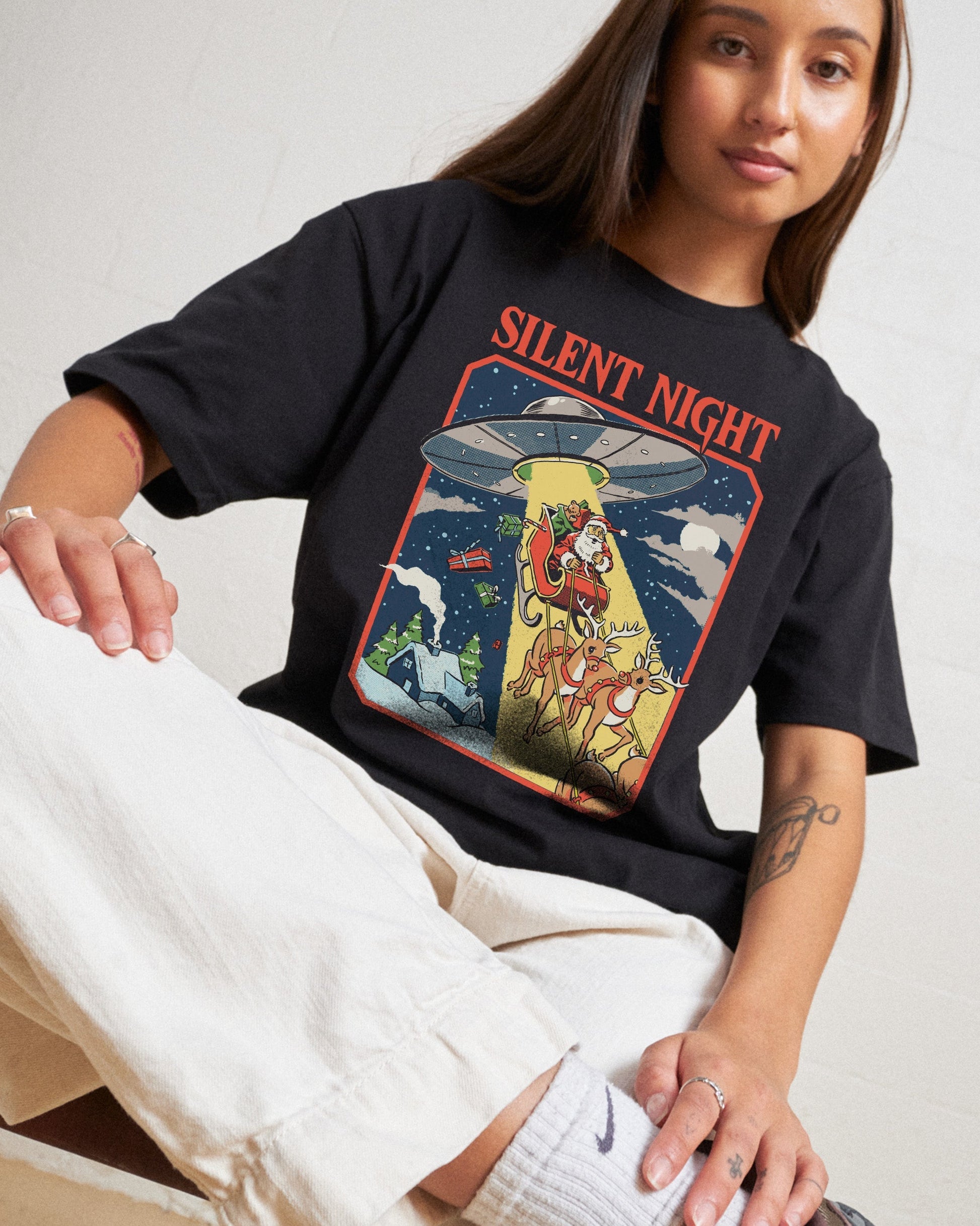 Silent Night T-Shirt Unisex T-shirt, Sweatshirt, Hoodie, Long Sleeve Tee - T-Shirt, Sweatshirt, Hoodie