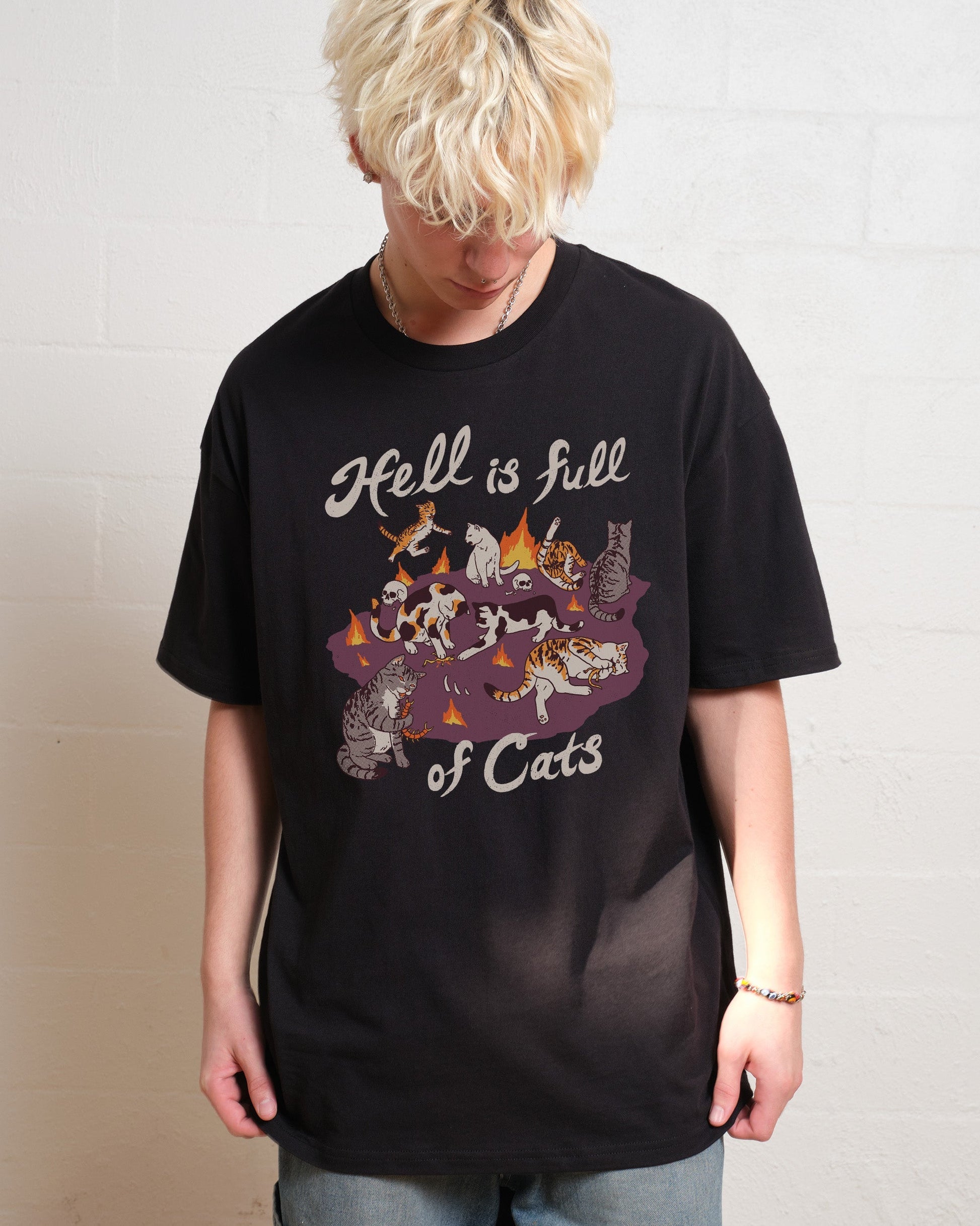Hell is Full of Cats T-Shirt Unisex T-shirt, Sweatshirt, Hoodie, Long Sleeve Tee - T-Shirt, Sweatshirt, Hoodie