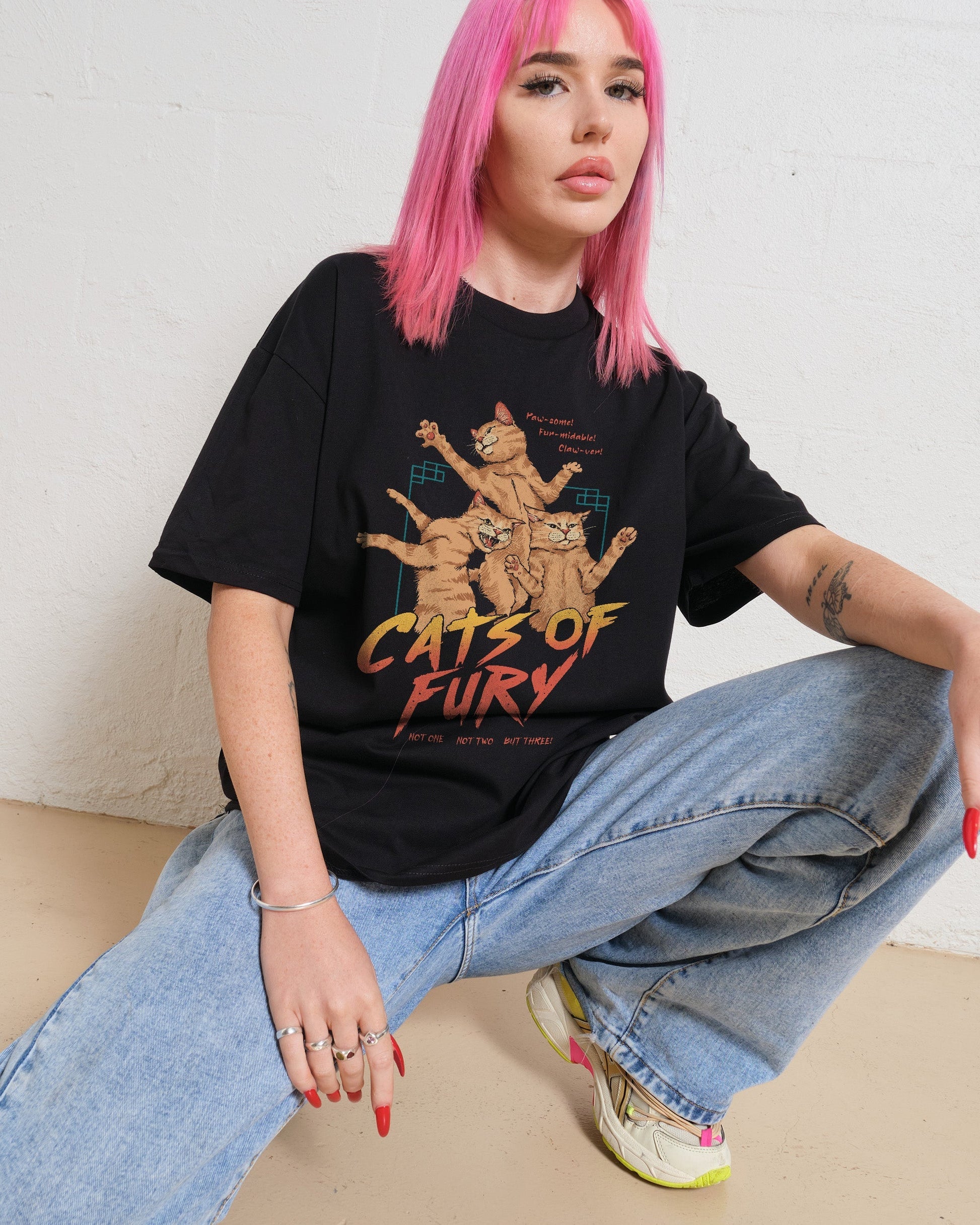 Cats of Fury T-Shirt Unisex T-shirt, Sweatshirt, Hoodie, Long Sleeve Tee - T-Shirt, Sweatshirt, Hoodie